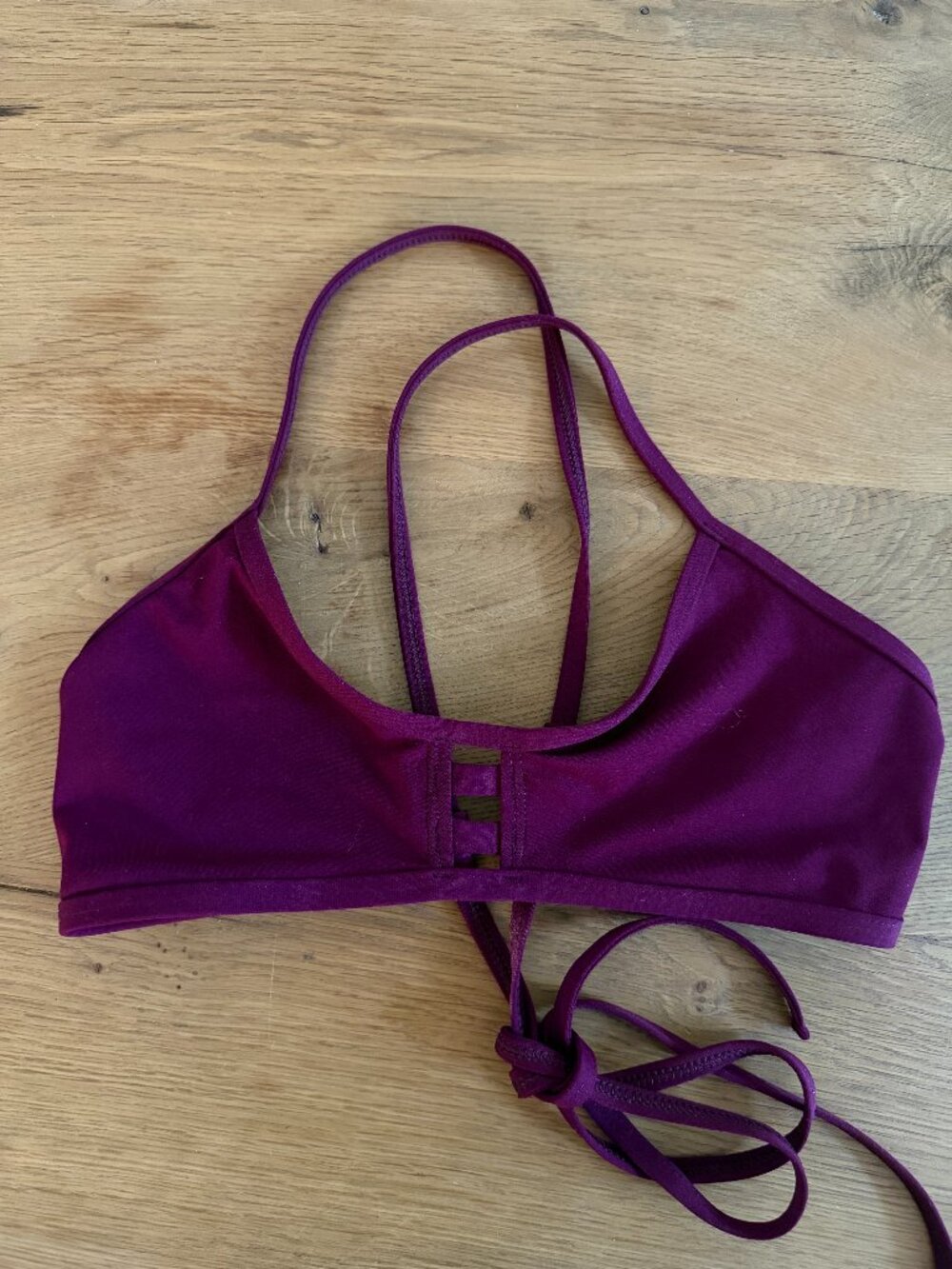 Jolyn Tomcat Bikini Top — Wine/Burgundy | XL